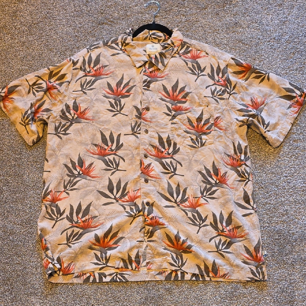 Tropical Floral Men's Casual Shirt
